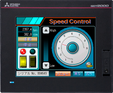 5.7寸黑白GT2105-QMBDS 三菱触摸屏RS-232/422/485 USB_三菱PLC_三菱